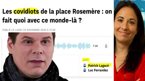 Patrick Lagacé Ce La Fait Remettre en Pleine Face Par le Dr Ève Dubé