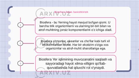 Inson Va Biosfera Biologiya Slaydlar