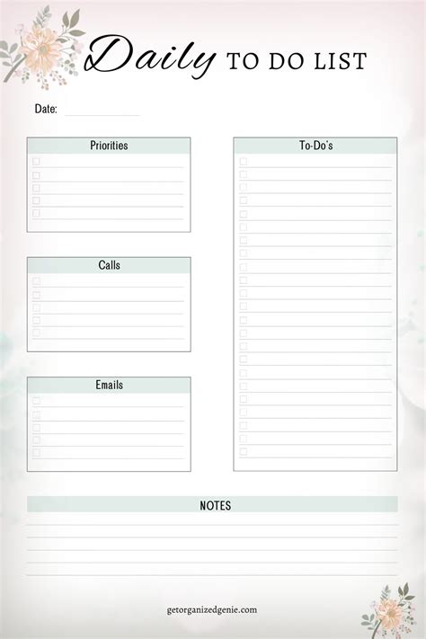 Daily To Do List Printable To Boost Productivity