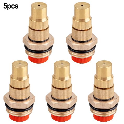 5X 1 2 Inch Brass Adjustable Sprinklers Garden Atomizing Water Spray