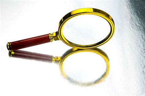 Premium Photo Magnifying Glass On A White Background Optical Search