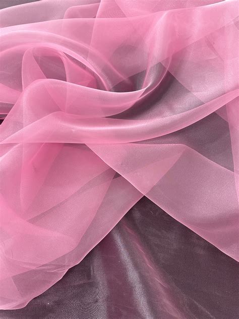 Baby Pink Organza Fabric Baby Pink Crystal Organza Princess Etsy