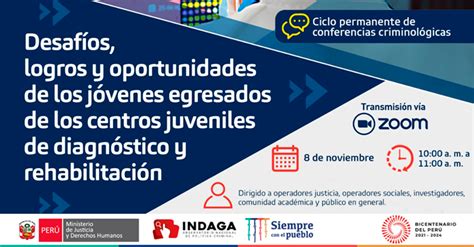 Conferencia Virtual Gratuita Minjus Desaf Os Logros Y Oportunidades