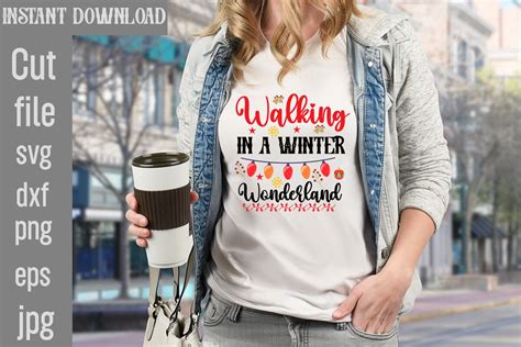 Walking In A Winter Wonderland Svg Cut F Graphic By Simacrafts