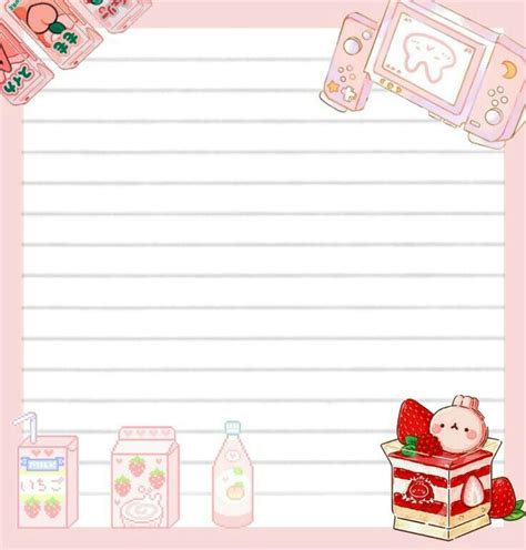 My Free Kawaii Cute Printable Letter Set Kawaii Printables Writing