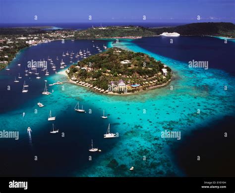 Port Vila Harbour; Port Vila, Efate Island, Vanuatu Stock Photo - Alamy