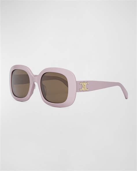 Celine Triomphe Square Acetate Sunglasses Editorialist