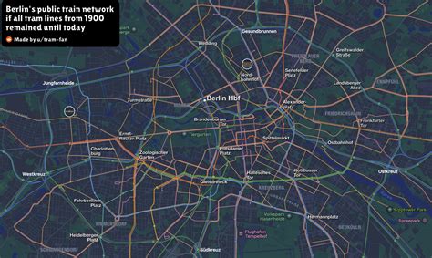 Berlin if all tram lines from 1900 remained until today : r/imaginarymaps