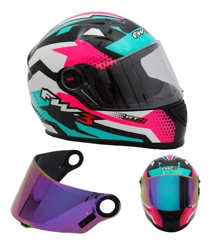 Capacete Moto Fechado Fw Gtn Super Viseira Camale O Parcelamento