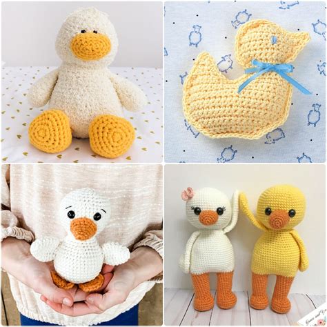 Crochet Pattern Mini Ducks Amigurumi Pattern Written In