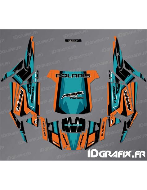 Kit Dekor Straight Edition Orange T Rkis Idgrafix Polaris Rzr