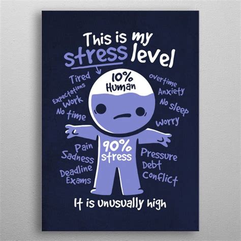 This Is My Stress Level It I By Noemi Fadda Metal Posters