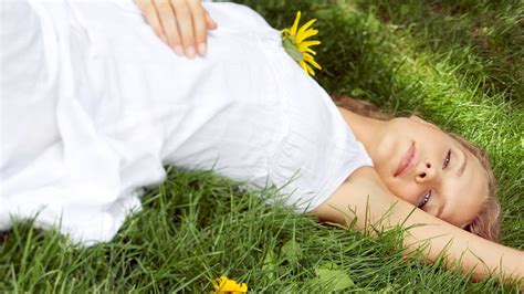 2560x1440 Resolution Woman In White Tank Dress Lying On Green Grass