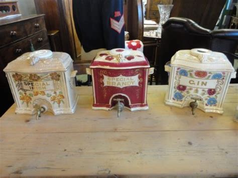 Set Of 3 Victorian Spirit Dispensers