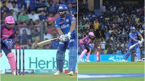 Ipl 2023 Watch Ipl Posts Video To Clarify Mi Skipper Rohit Sharmas