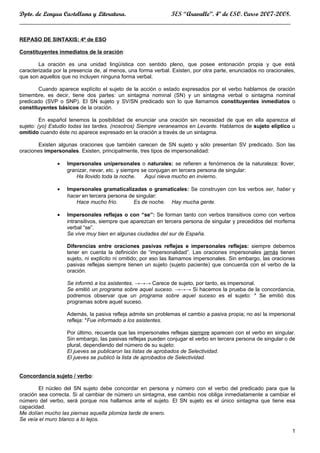 Repaso De Sintaxis PDF