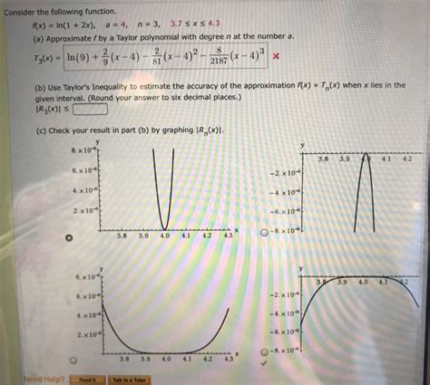 Solved Consider The Following Function F X Ln 1 2x A