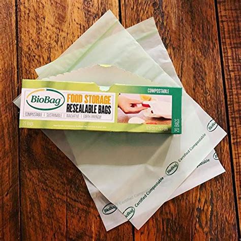 Biobag Certified Compostable Resealable Food Storage Bags