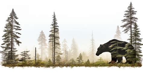 Premium AI Image | brown bear in forest illustration HD 8K wallpaper ...