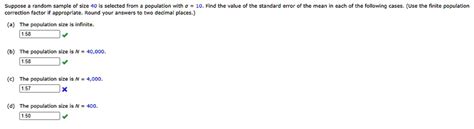 Solved Suppose A Random Sample Of Size Is Selected From A