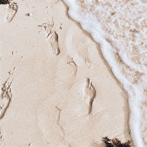 beach, footprints, sand, sand beach, summer, waves wallpaper ...