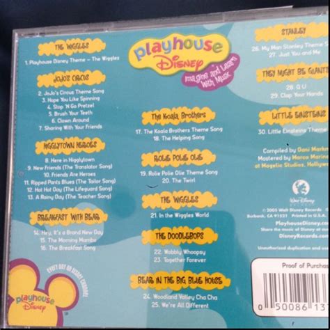 Playhouse Disney Special 30 Tracks Cd Hobbies And Toys Toys And Games On