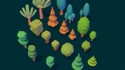 Nature Tree Pack 02 Stylized 3d Game Assets Buy Royalty Free 3d