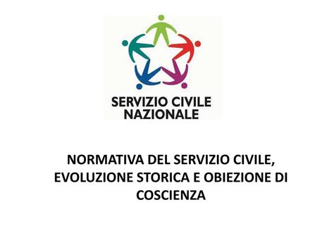 Ppt Normativa Del Servizio Civile Evoluzione Storica E Obiezione Di