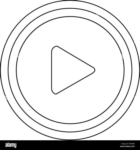 Play Button Icon Design Illustration Stock Vector Image Art Alamy