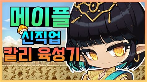 메이플스토리 신직업 칼리 1 200 무자본육성 및 사냥방법 YouTube