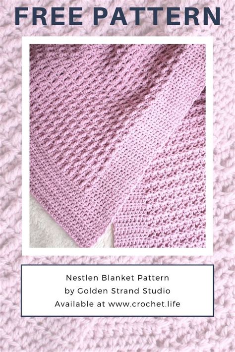 Free Blanket Pattern Easy Crochet Pattern By Goldenstrandstudio