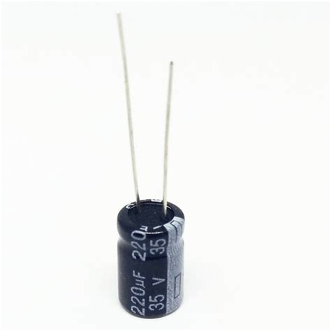 Capacitor Eletrolítico 220uf 35v 105ºc Achei Componentes