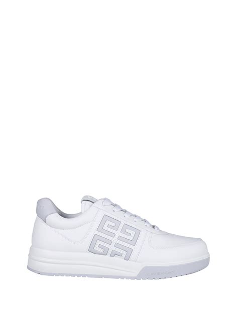 Men Givenchy White Leather G Low Top Sneaker