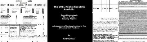 The Rookie Scouting Portfolio Rsp2012 Rsp Update