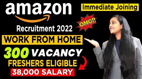 Amazon Recruitment Work From Home Jobs Jobs For Freshers