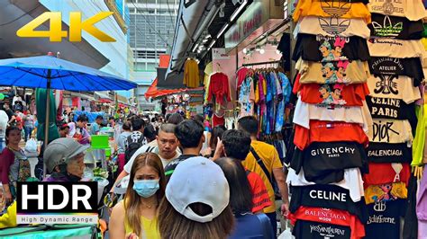 Walking Tour In Pratunam Market Bangkok Downtown 2023 4K HDR YouTube