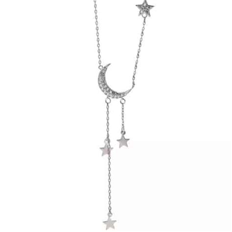 Collier Ras Du Cou Lune Argent La Parisienne Bijoux