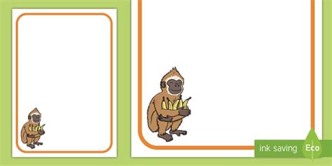 Free Monkey Themed Editable Classroom Area Display Sign