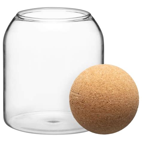 Small Glass Jar With Cork Lid Kitchen Storage Bandm Stores