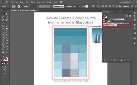 How Do I Create A Color Palette From An Image In Illustrator