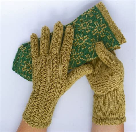 Hand Knit Gloves And Mittens Set Knit Mittens Knit Gloves Wool Etsy