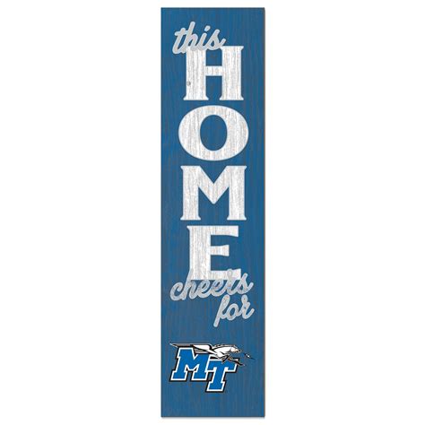 Lids Mtsu Blue Raiders 12 X 48 This Home Leaning Sign Brazos Mall