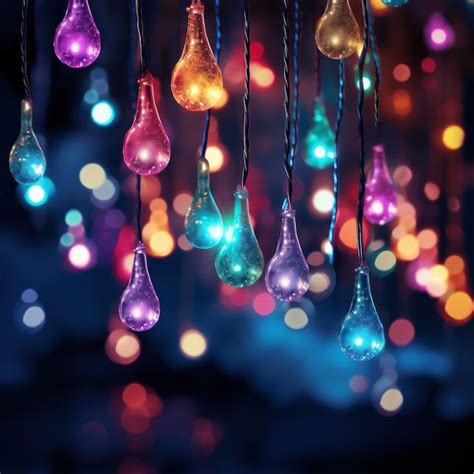 Fondo de luces de navidad | Foto Premium