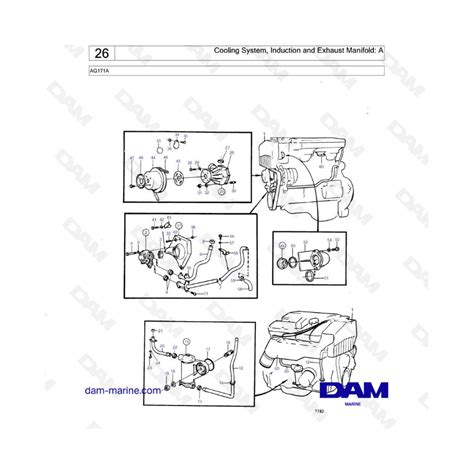 Volvo Penta Aq Cooling System Induction Exhaust Manifold Dam