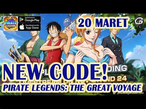 WEEKLY CODE PIRATES LEGENDS GREAT VOYAGE GIFTCODE 20 MARET 2024 HOW