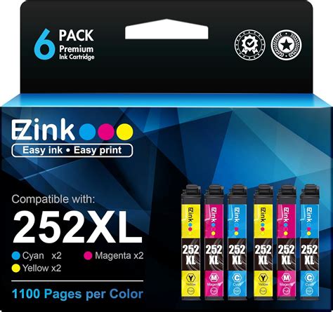 E Z Ink Remanufactured Ink Cartridge Replacement For Epson 252 Xl 252xl T252xl To