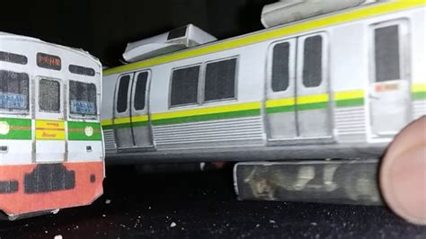 Kereta Kertaskrl Papercraft Kereta Krl Tokyu 8500and8000 Jadulwarna