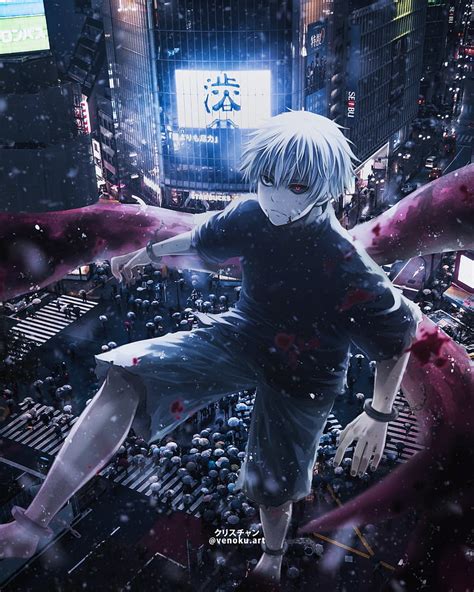 1920x1080px 1080P Descarga gratis Kaneki anime ciudad necrófago