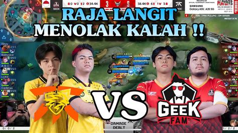 Onic Vs Geekfam Match Playoff Mpl S Raja Langit Gamau Kalah