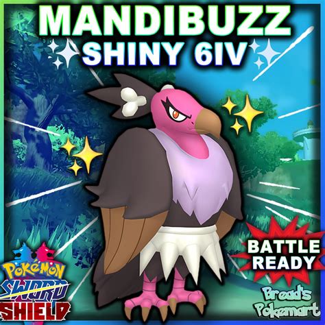 Ultra Shiny 6IV MANDIBUZZ // Pokemon Sword and Shield // Lv100 - Etsy